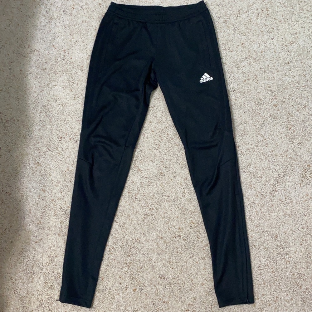 Adidas Black 3 Stripe Joggers!